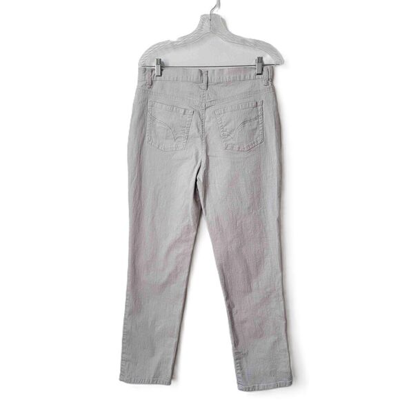 Gloria Vanderbilt Amanda Cream 5 Pocket Button Closure Belt Loop Pants Size 10 - Picture 5 of 7